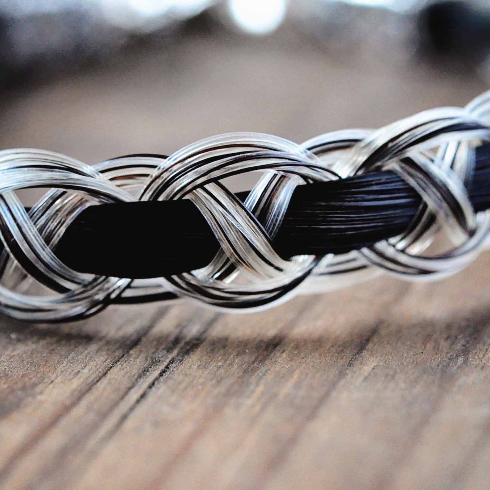 Sterling Silver Horse Hair Bracelet Custom Horse Hair Etsy