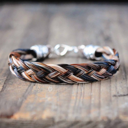 Wide Horse Hair Bracelet Horse Hair Jewelry Horse Lover Etsy