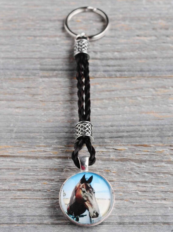Personalized Horse Hair Key Chain Horse Hair Jewelry Horse Etsy