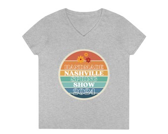 Handmade Nashville Spring Show 2024 Ladies' V-Neck T-Shirt