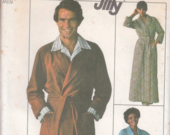 Easy to Sew Men's Housecoats in Two Lengths Vintage Simplicity 7741 Size Large 42 - 44 Uncut