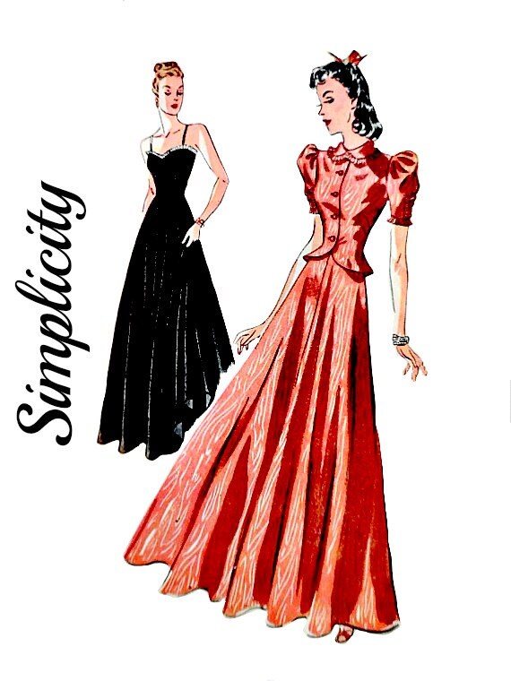 printed gown with jacket