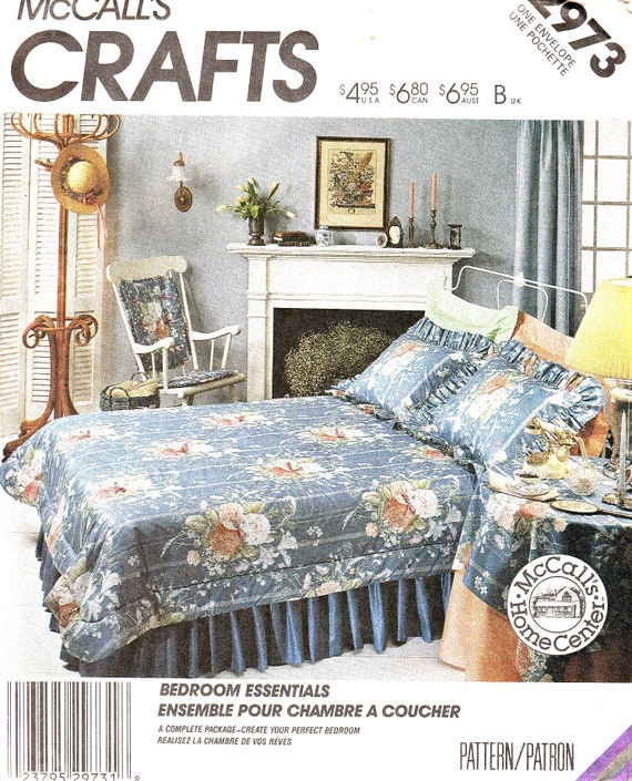 Mccall S 2973 Craft Sewing Pattern Comforter Couch Cover Etsy