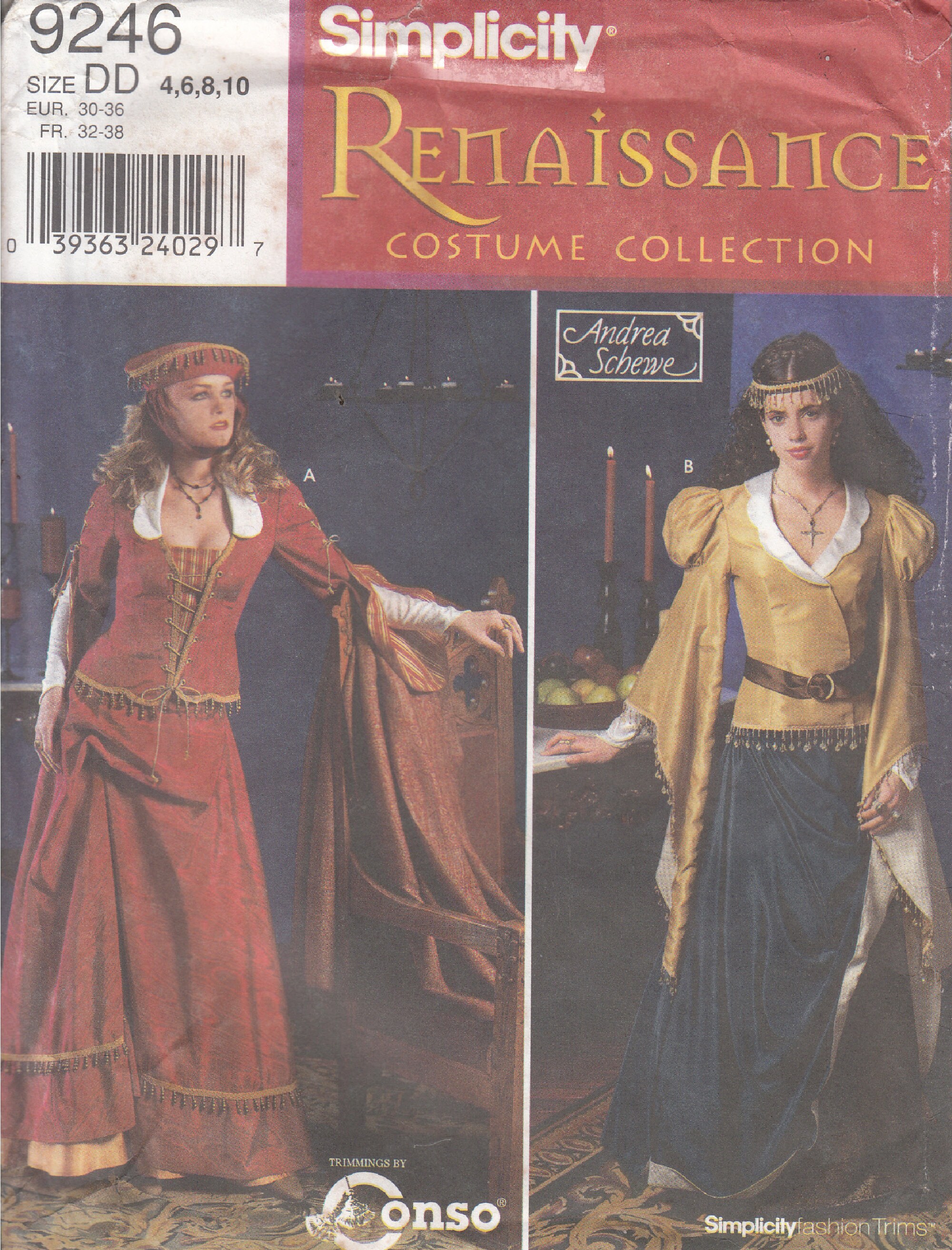 福袋・半額ポスター - クリーニング屋さん専用の通 Vintage Renaissance Costumes Separates Simplicity 9246 裁縫材料