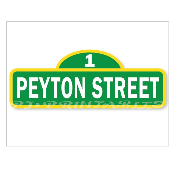 Sesame Street Inspired Birthday Sign 8 1/2 x 11 - Customized Digital File Il_570xn