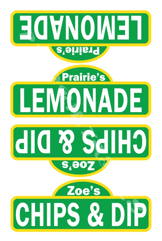 Sesame Street Inspired Food Tent Signs- Customized Digital File Il_570xn
