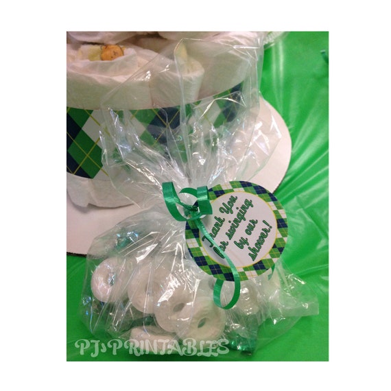 Golf Themed Thank You Circle Tags- Customized Digital File Il_570xn
