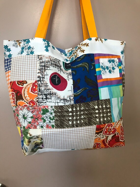 Patchwork tote bolsa de playa bolsa de mercado bolsa de | Etsy España