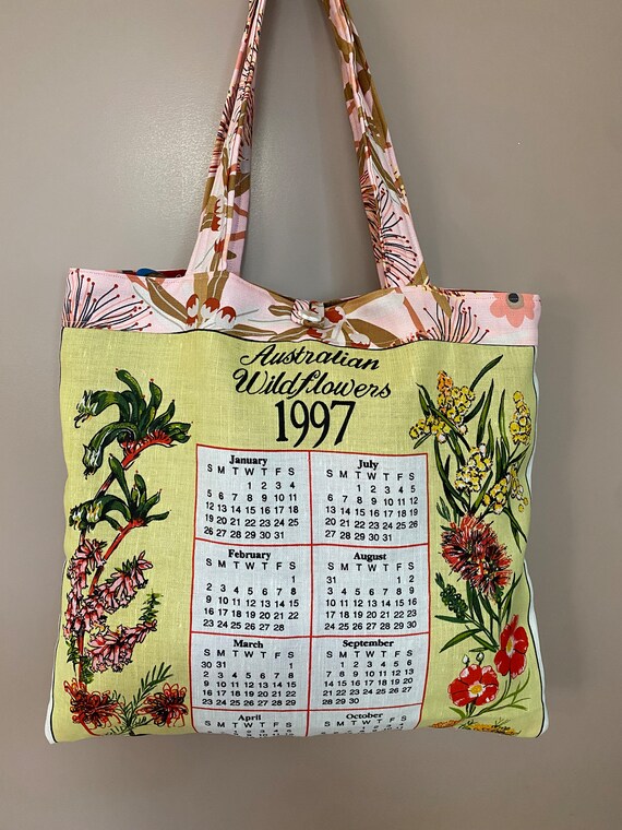 Market Bag 1997 Calendar 26th Birthday Gift Bag Tote, Linen and Cotton  Fully Lined With Pocket Inside Unique and Quirky - Etsy