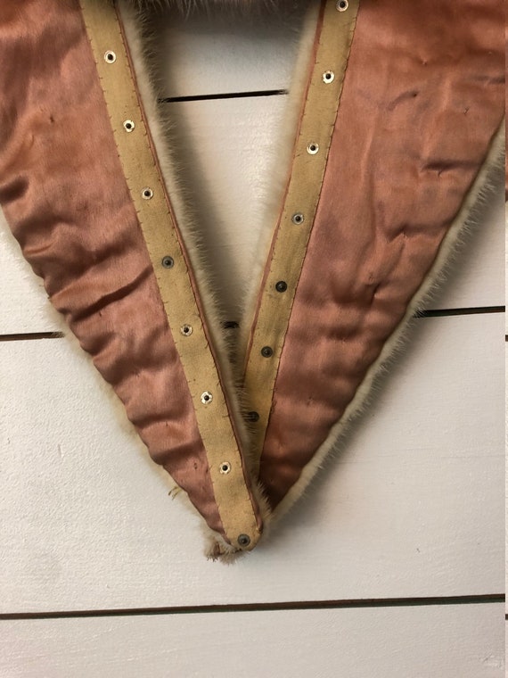 Vintage Beige Mink Fur Collar for Coat // Detacha… - image 9
