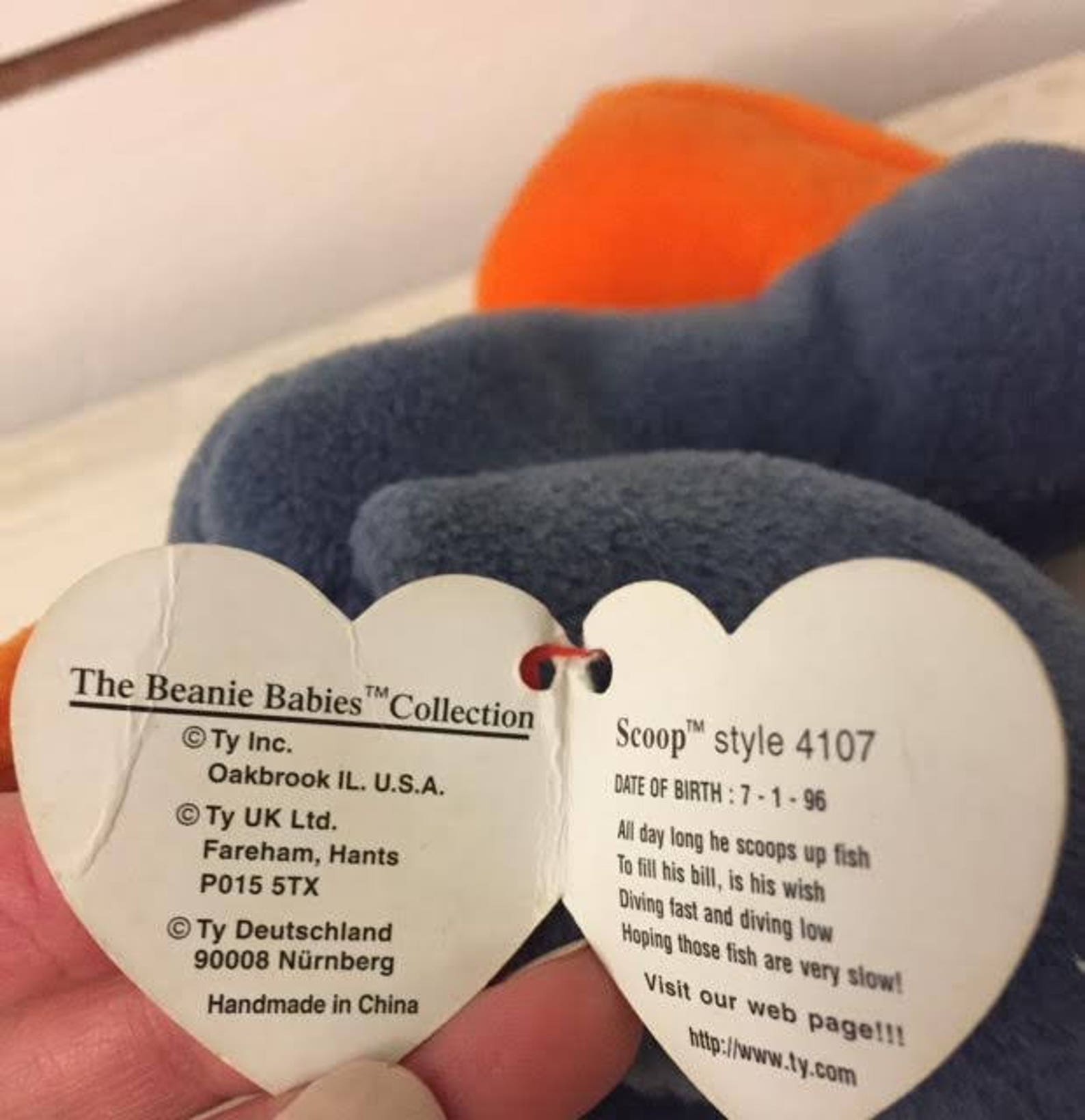 Scoop rare Beanie Baby 1996 Etsy