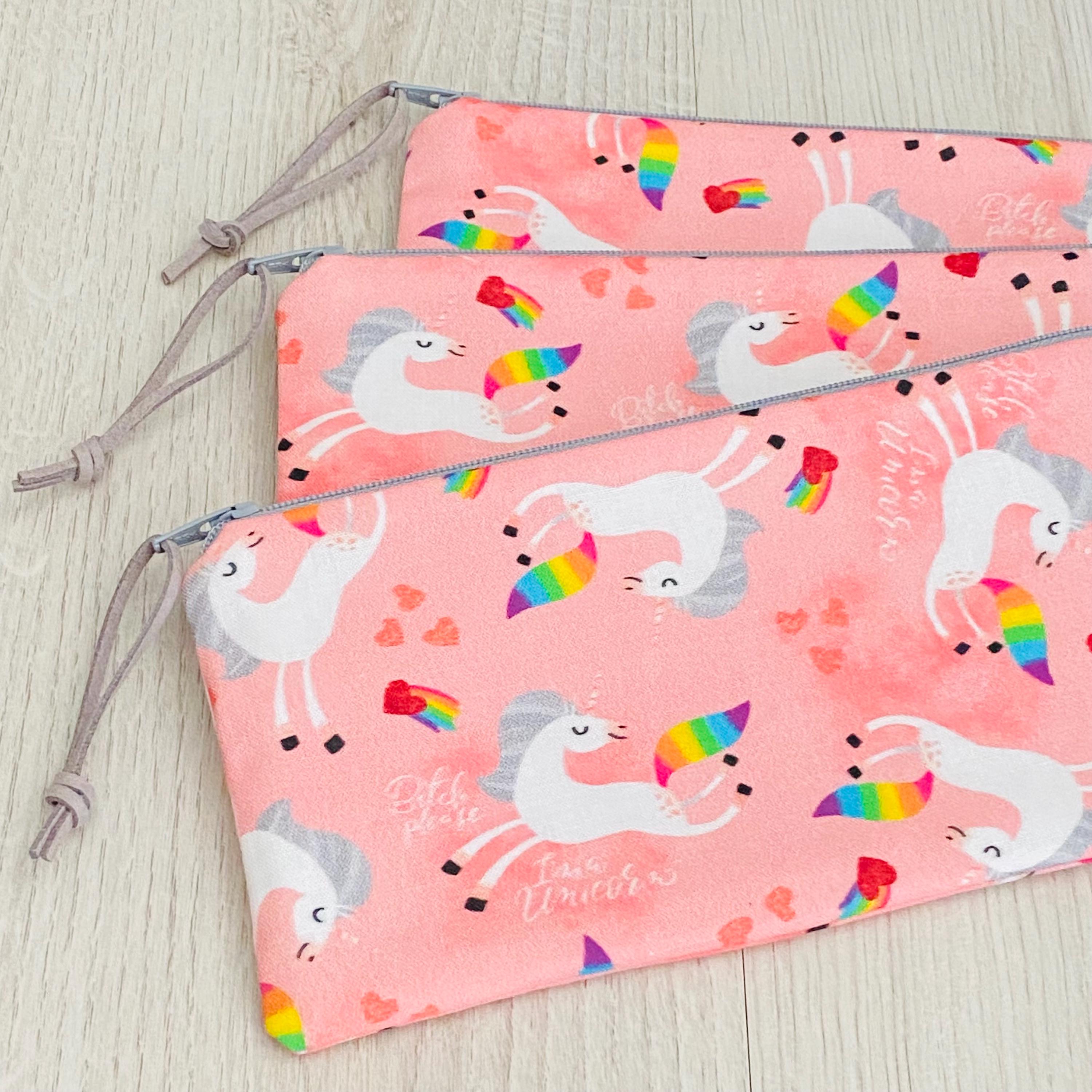 Trousse Licorne - 2 Compartiments - Rose - Viquel Pas Cher