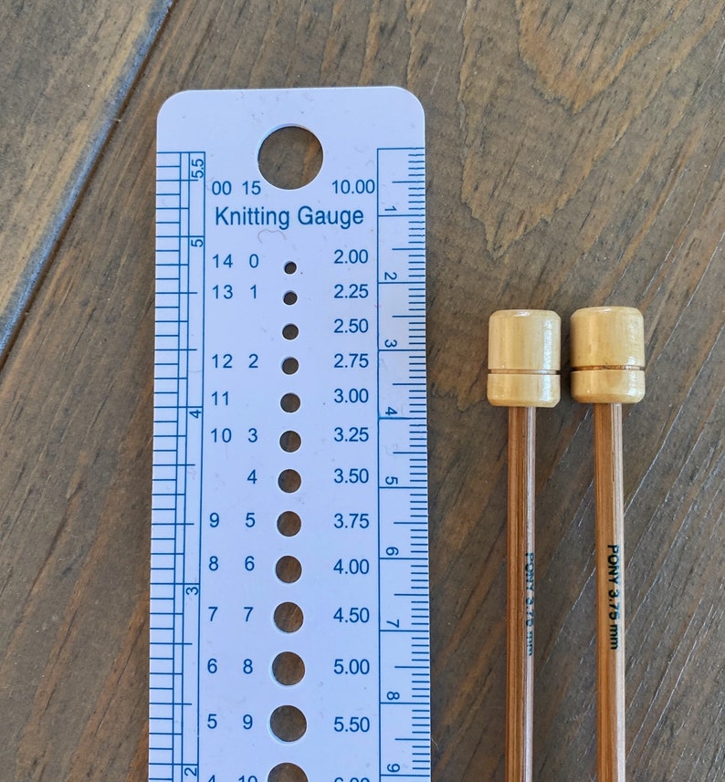 Knitting needle gauge multi function knitting tool knitting Etsy