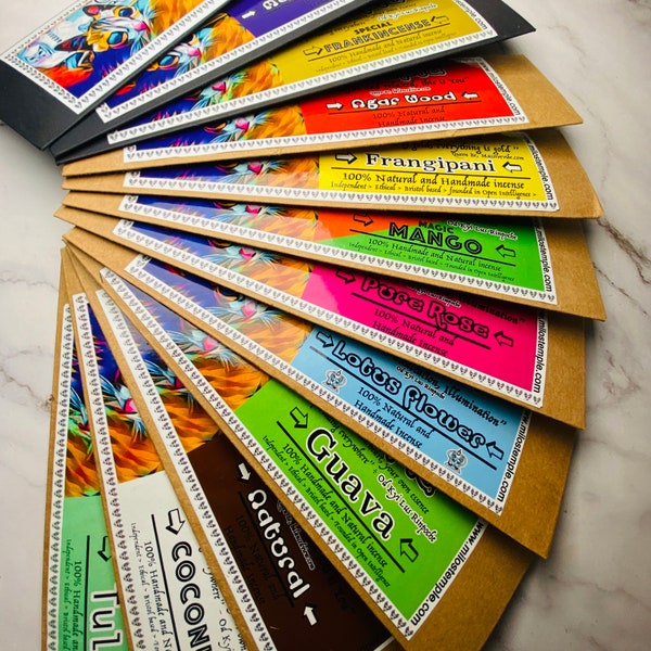 5 packs -pick n mix - chose any 5 of our incense that are currently listed
