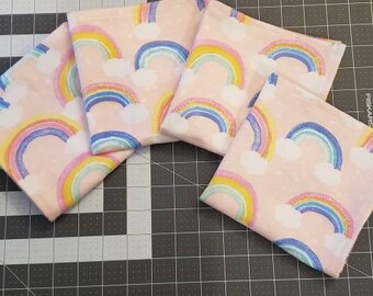 Set of 6 Handmade Cotton Flannel Napkins