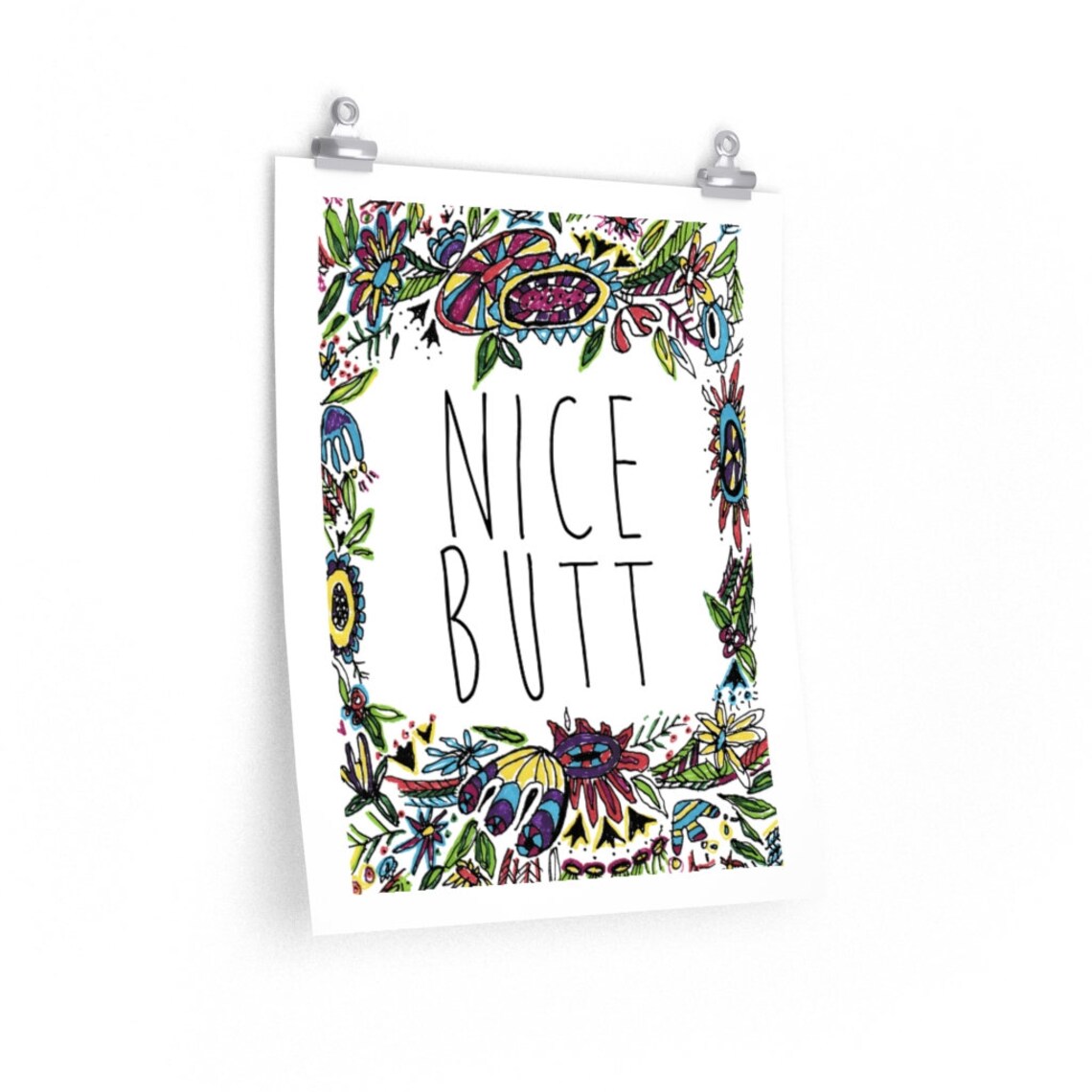 Bonito trasero impresión signos de baño divertidos signos | Etsy