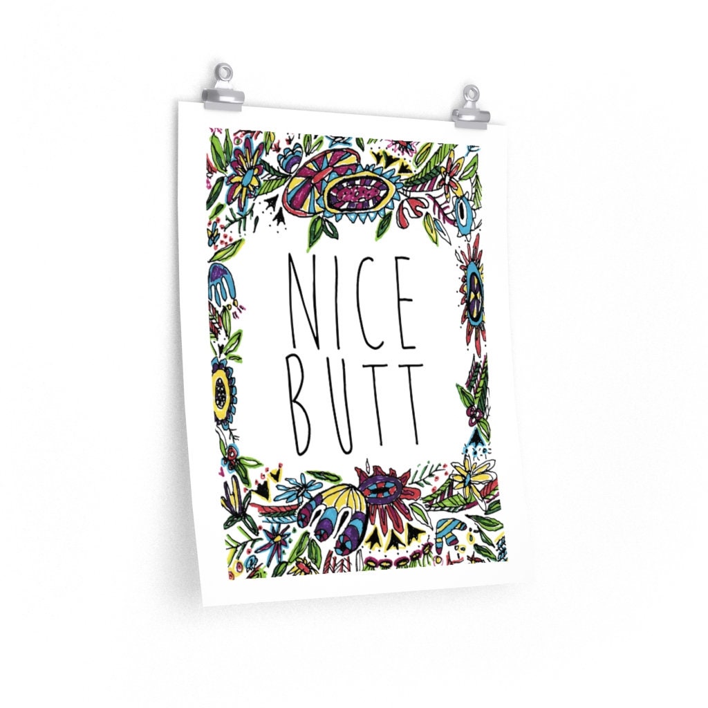 Bonito trasero impresión signos de baño divertidos signos | Etsy