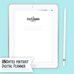 UnDated Digital Planner for Goodnotes, Goodnotes Planner, Digital Planning, Tablet planner, ipad planner, Digital Stickers, undated planner