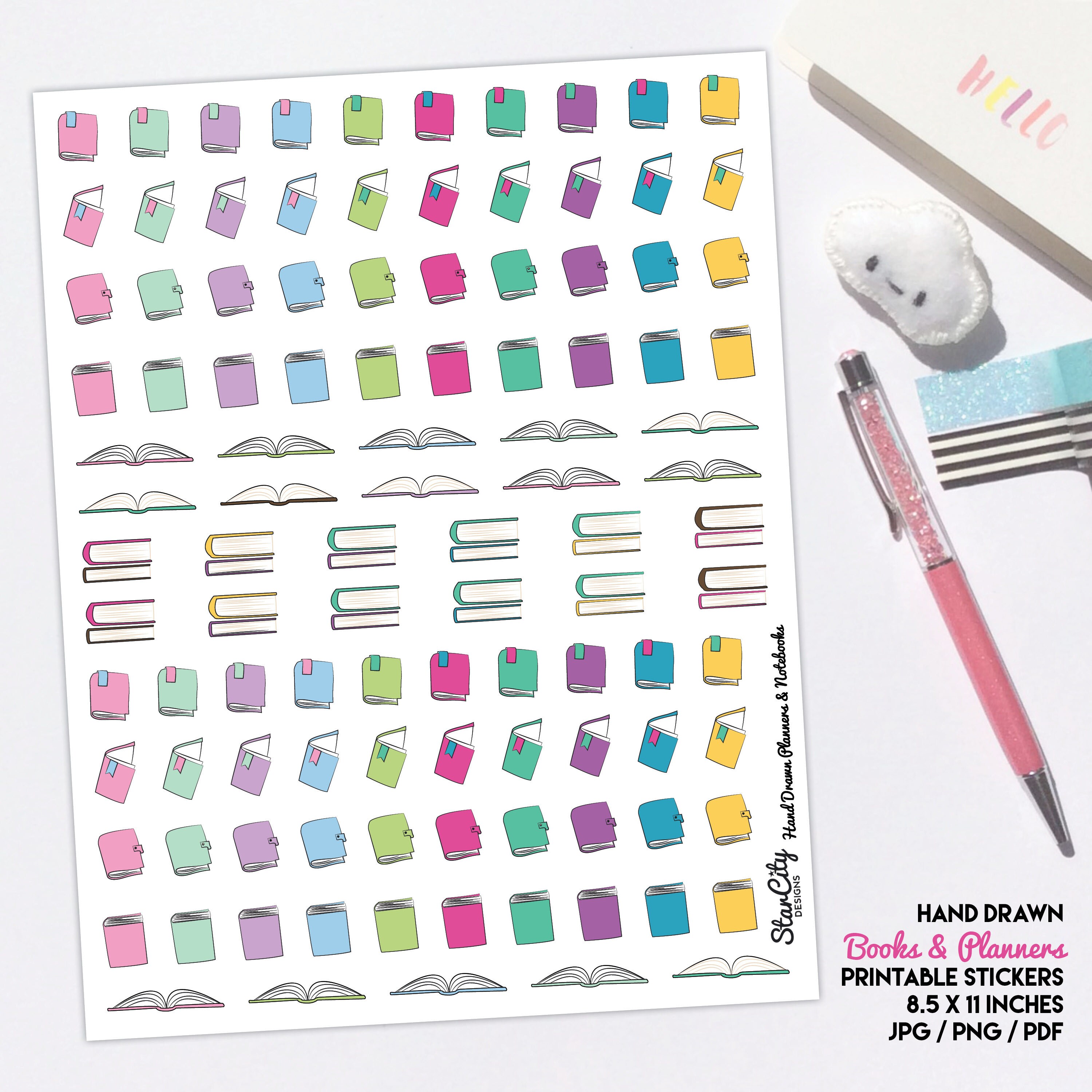 printable book stickers goodnotes study stickers digi etsy ireland