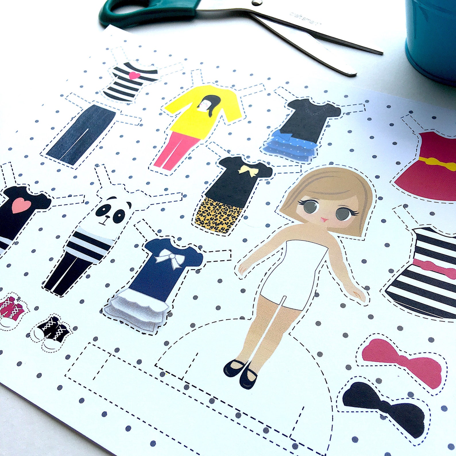 Printable Paper Dolls Printable Party Kit Printable Games - Etsy