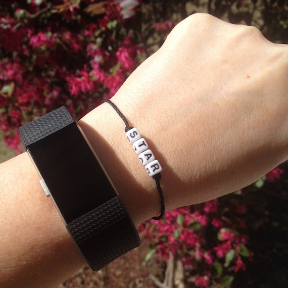 etsy letter bracelet