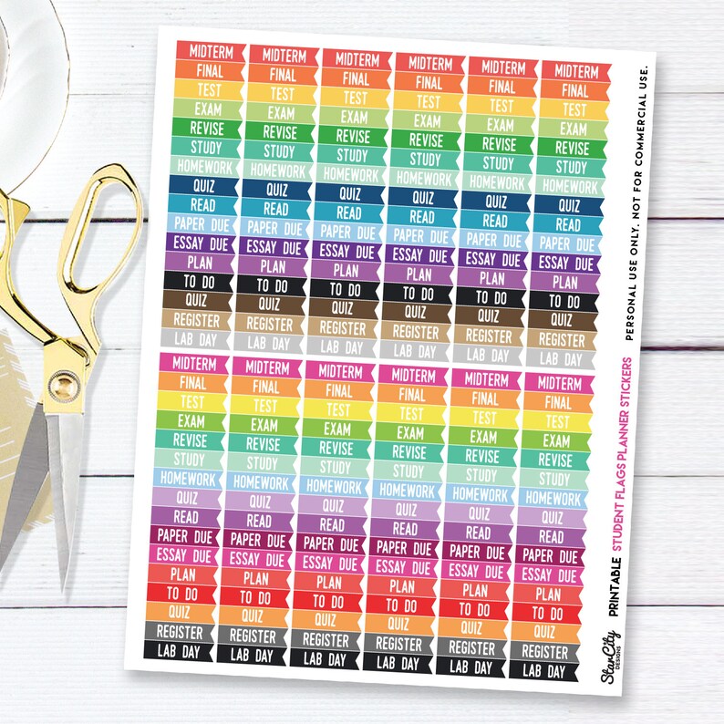 Printable Student Stickers Goodnotes Stickers Student Etsy