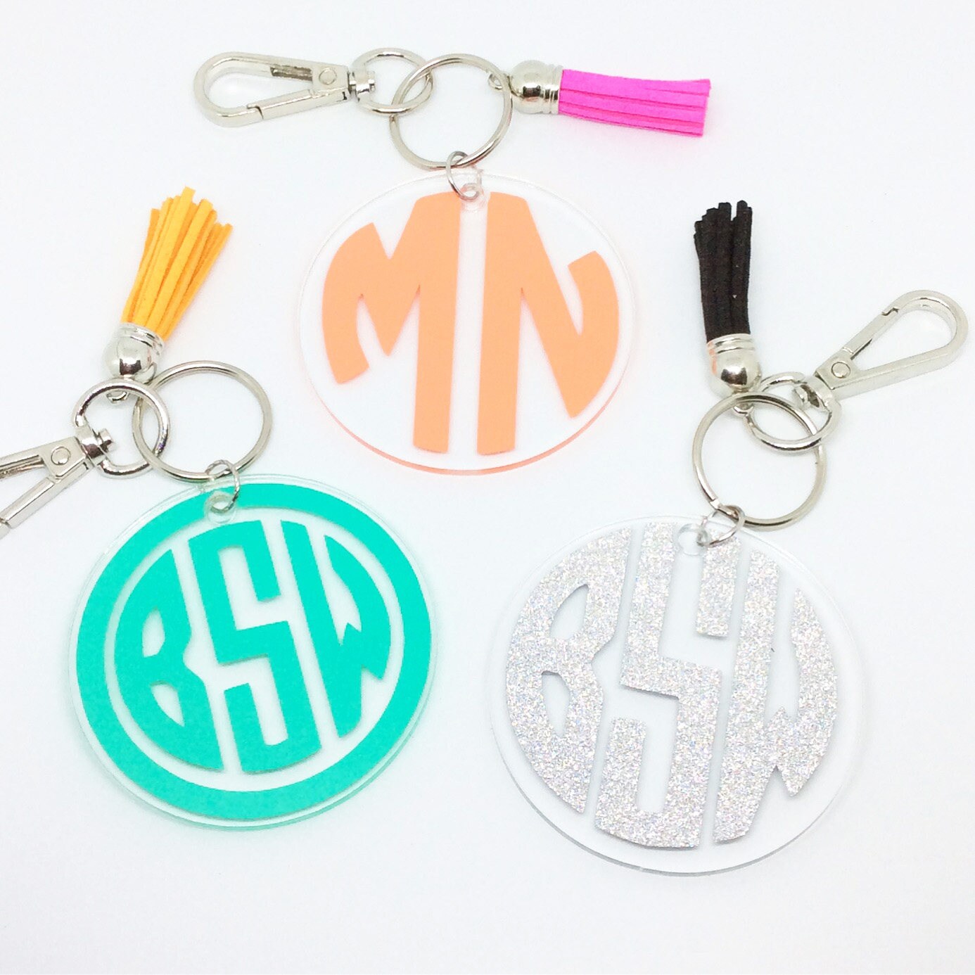 Home & Garden ~*~ Custom KEYCHAIN With Your choice of Vinyl Decal