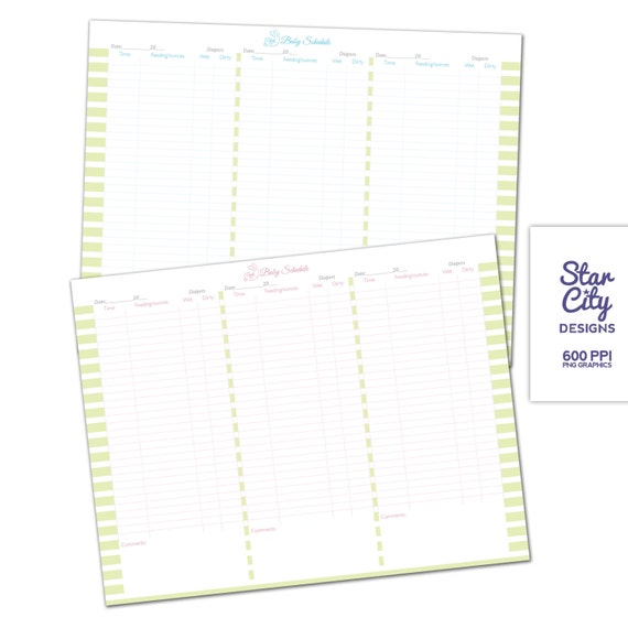 Printable Baby Schedule Chart