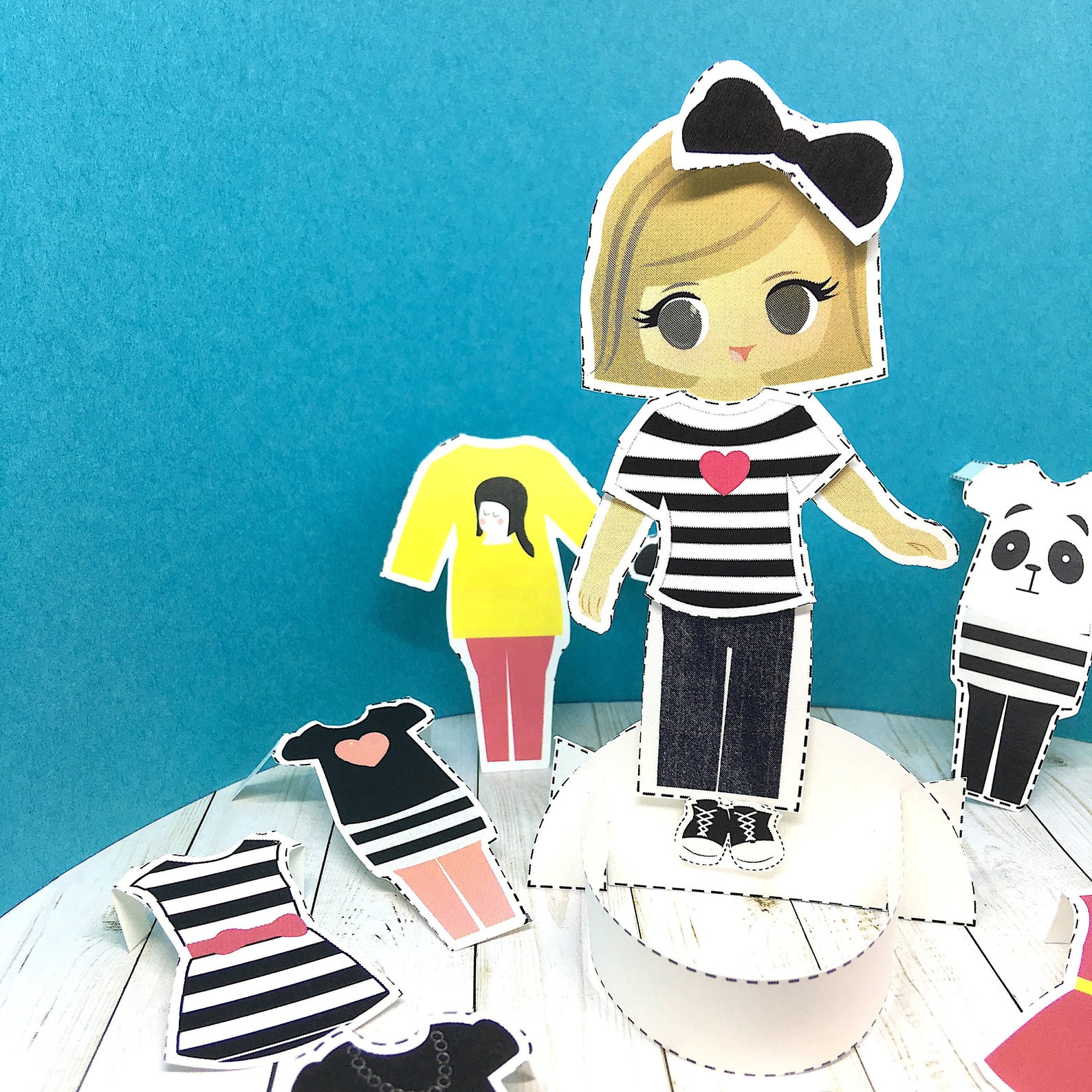 Printable Paper Dolls Printable Party Kit Printable Games - Etsy