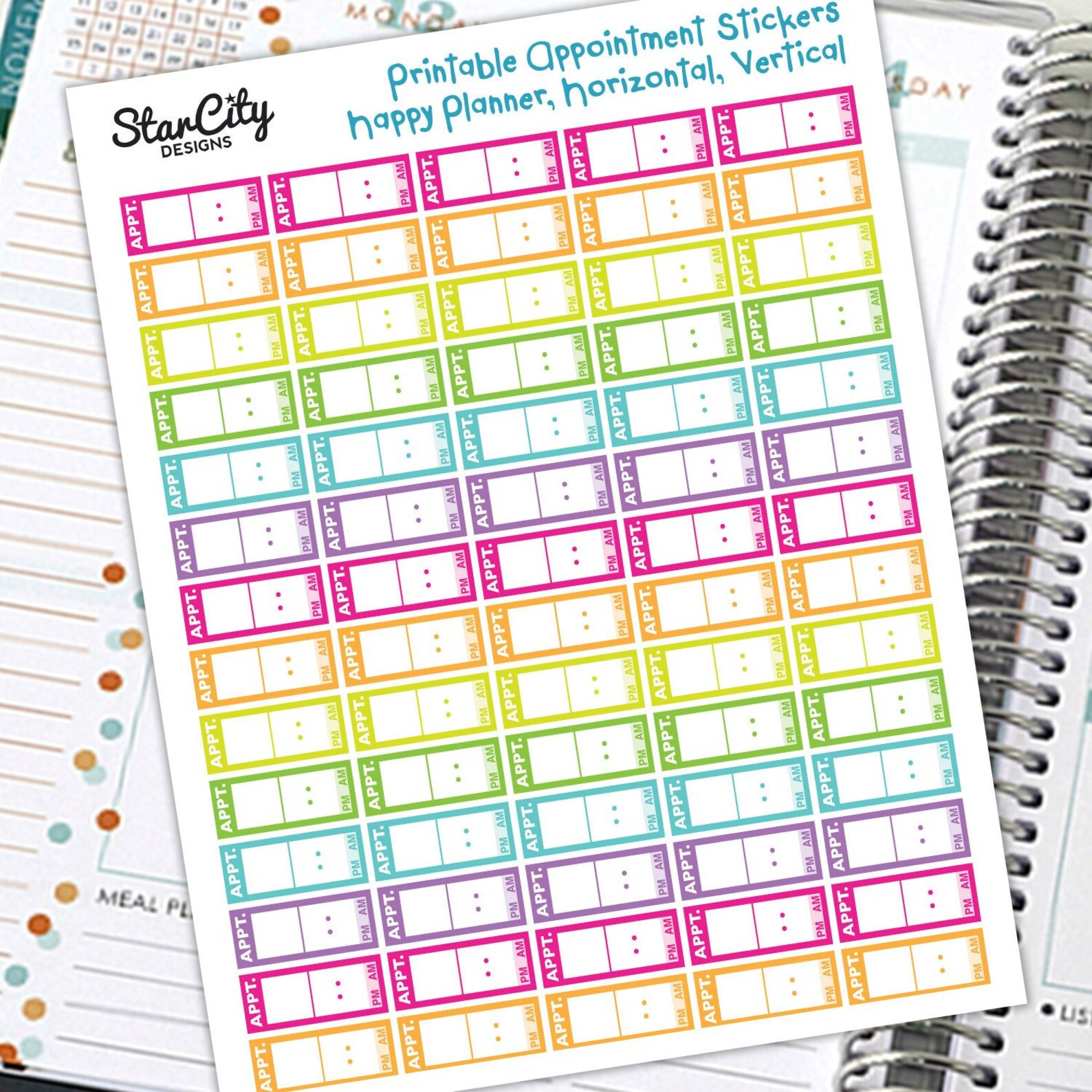 Printable Appointment Stickers Planner Stickers Appt. - Etsy