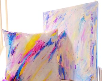 pastel abstract art etsy