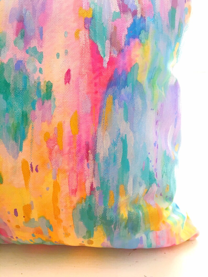 Organic Custom Art Pillow SetOriginal Abstract Painting Etsy