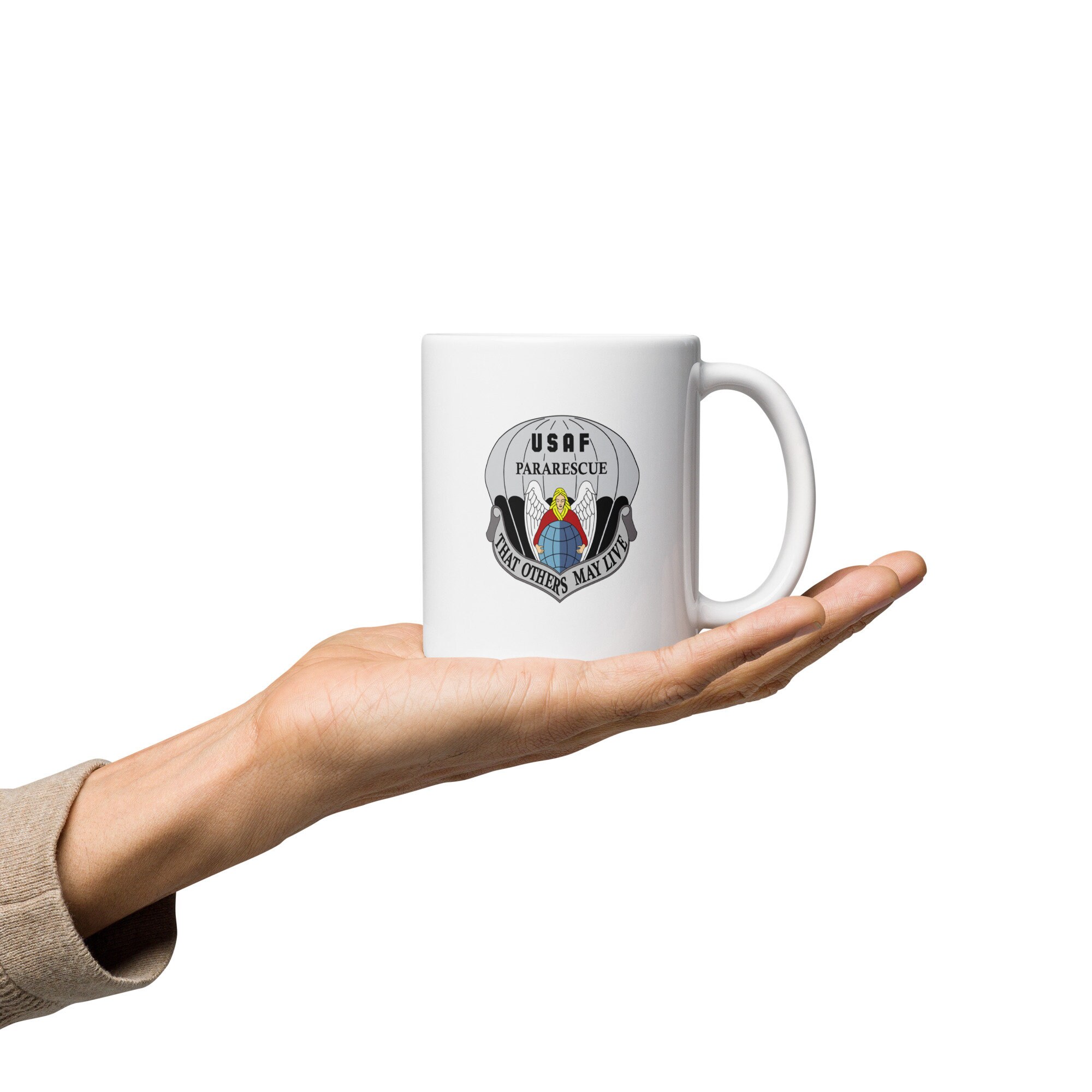 U.S. Air Force Pararescue That Others May Live white glossy mug U.S.A.F.