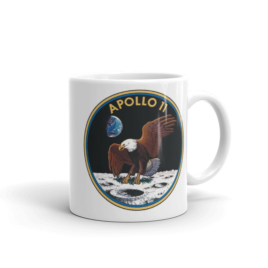 Apollo 11 NASA Space White Glossy Mug - Etsy