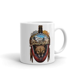 USS South Dakota SSN 790 US Navy white glossy mug submarine sub