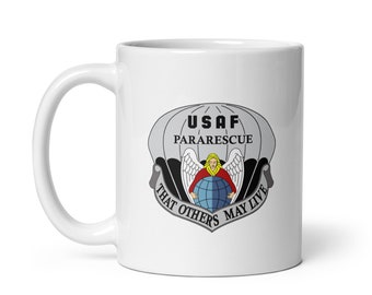 U.S. Air Force Pararescue That Others May Live white glossy mug U.S.A.F.
