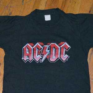 1980-81 AC/DC vintage concert tour rare original rock metal band t-shirt Small ACDC (S) 80s 1980s 70s 1970s Angus Young