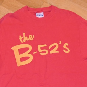 1980&#39;s THE B-52&#39;s vintage original Rare! 80&#39;s Concert Tour New-Wave Rock Band tee t-shirt (L/XL) X-Large Vtg Tshirt B52s GiFT