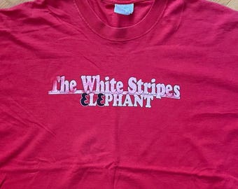 Vintage Y2K the White Stripes “ Elephant 2003 Garage Rock Band T 