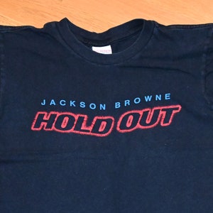 1980 JACKSON BROWNE vintage original rock concert tour rare 1970s Elektra Asylum Records tee shirt (S/XS) Small 70s 80s No Nukes Tshirt GiFT