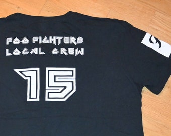 Vintage 90's Foo Fighters American Rock Band Black Xlarge T Shirt