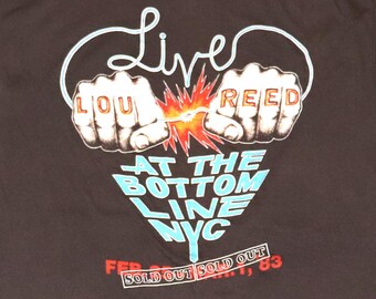 Vintage 2000 Lou Reed Ecstasy Concert T-shirt Black XL European