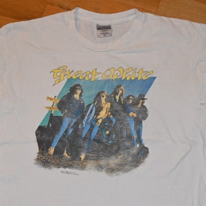 7SM1 【GREAT WHITE】グレートホワイト　ツアーTシャツ 古着 7SM1 【GREAT WHITE】グレートホワイト ツアーTシャツ 古着