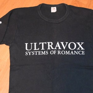 1978 ULTRAVOX vintage original Rare! Island Records 70&#39;s promo tee rock new-wave concert tour t-shirt (S/M) Small 1970&#39;s band tshirt GiFT