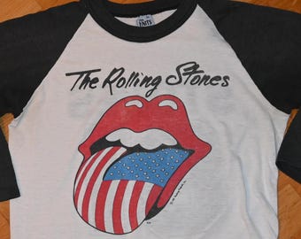 1981 80年代 ローリングストーンズ ツアー ラグランTシャツ レア 