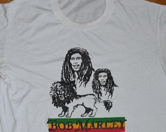 70s Bob Marley & the Wailers T Shirt - Rare Original Vintage