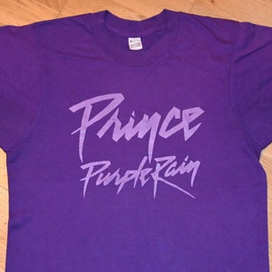 1980&#39;s PRINCE vintage rare 1984-85 TOUR original purple rain concert tee t-shirt (M) Medium vtg rock funk soul r&b music tshirt GiFT