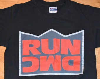 1991 RUN DMC vintage oringinal seltene Hip-Hop Konzert tour 80er 90er Rap T-Shirt (M) Medium 1980er 1990er Def Jam Tshirt Festival Geschenk