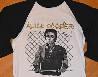 アリス・クーパーTシャツ、ヴィンテージ1986-1987レアツアーTシャツ