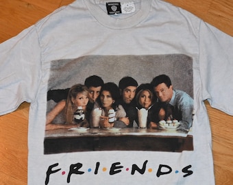 1990's FRIENDS vintage rare original 1995 Warner Bros funny comedy sitcom NBC TV tee t-shirt (S) Small 90's tshirt GiFT